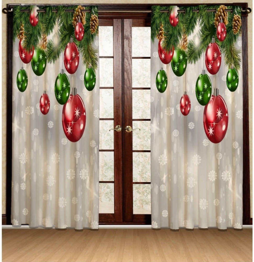 24x7 Home Store 150 cm (5 ft) Polyester Room Darkening Window Curtain (Pack Of 2)
