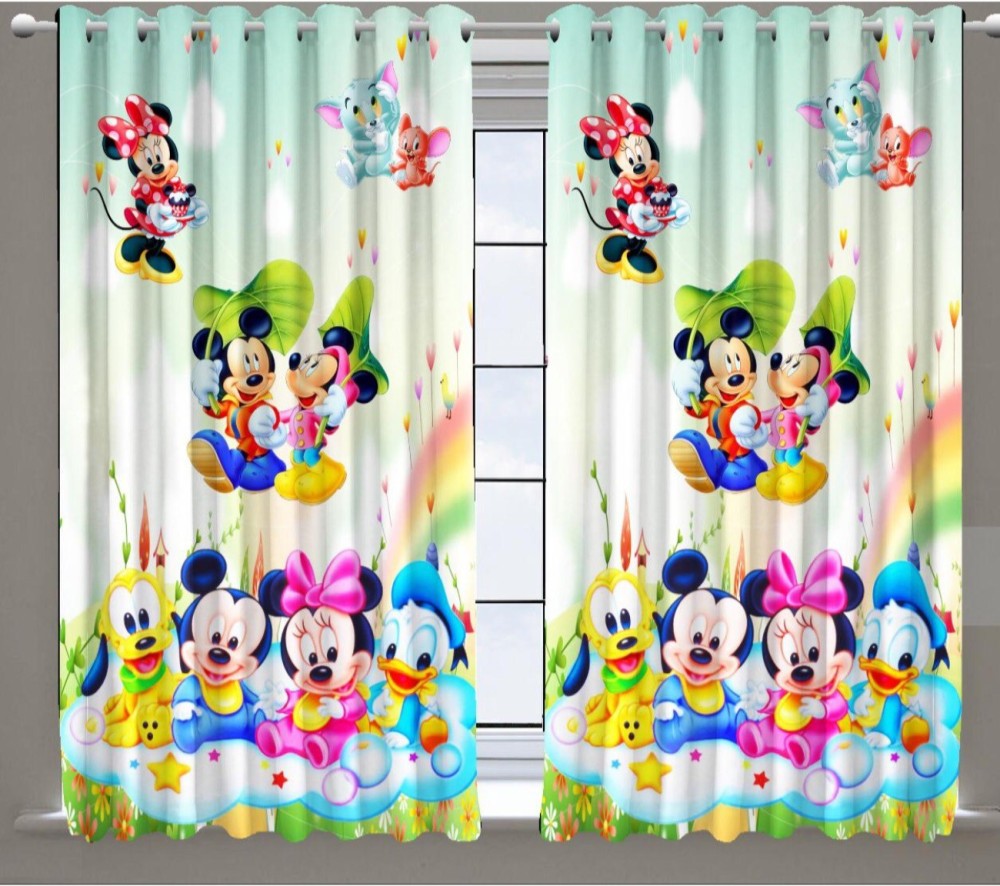 24x7 Home Store 274 cm (9 ft) Polyester Room Darkening Window Curtain (Pack Of 2)