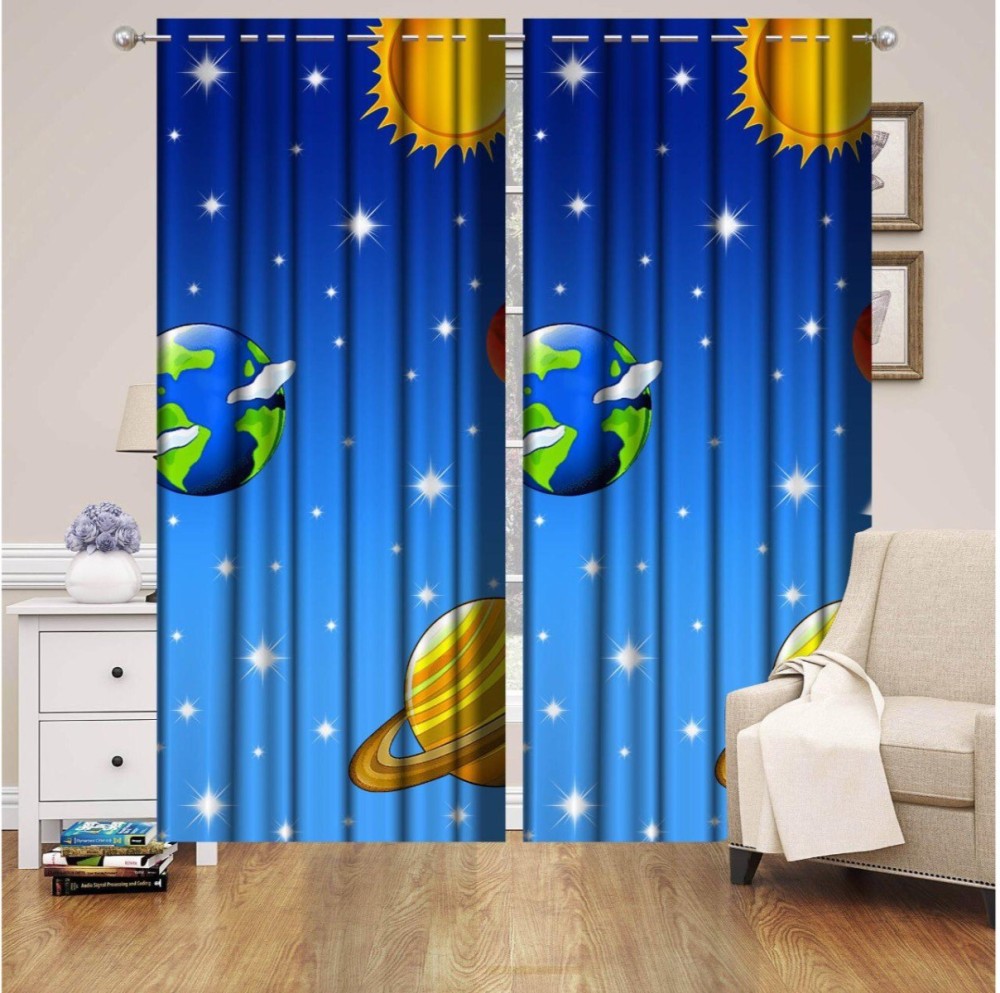 24x7 Home Store 274 cm (9 ft) Polyester Window Curtain (Pack Of 2)