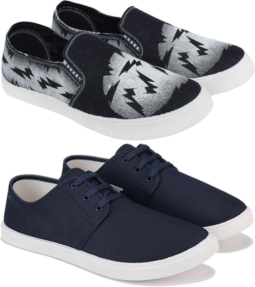 SWIGGY Swggy Csul Lofrs, Snkrs Shos for Mn Pck of 2 Combo(O)-689-1217 Sneakers For Men