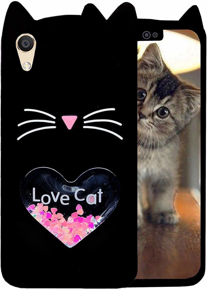 Dream2Cool Back Cover for Love Cat Cover For Redmi Vivo Y91i/Y90
