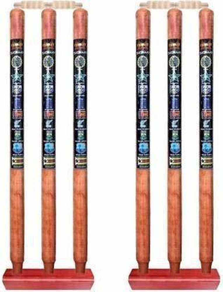 Ankaro Cricket wooden stump set of 6WICKET and 4BAILS