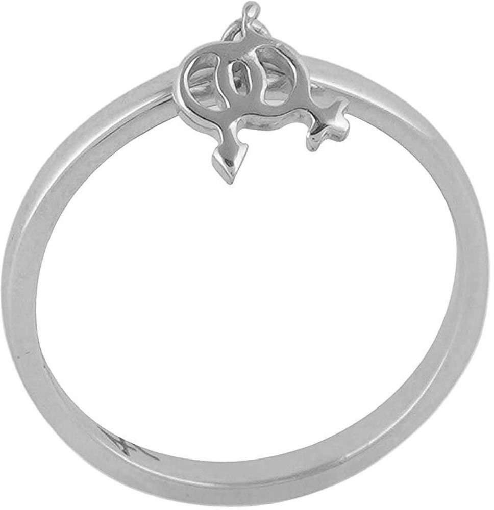 Fourseven Fourseven Jewellery Pure 925 Sterling Silver Spectrum Charm Ring - BG-14 Sterling Silver Ring