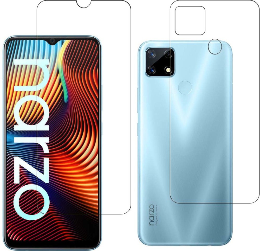 DCASE Front and Back Tempered Glass for Realme Narzo 20