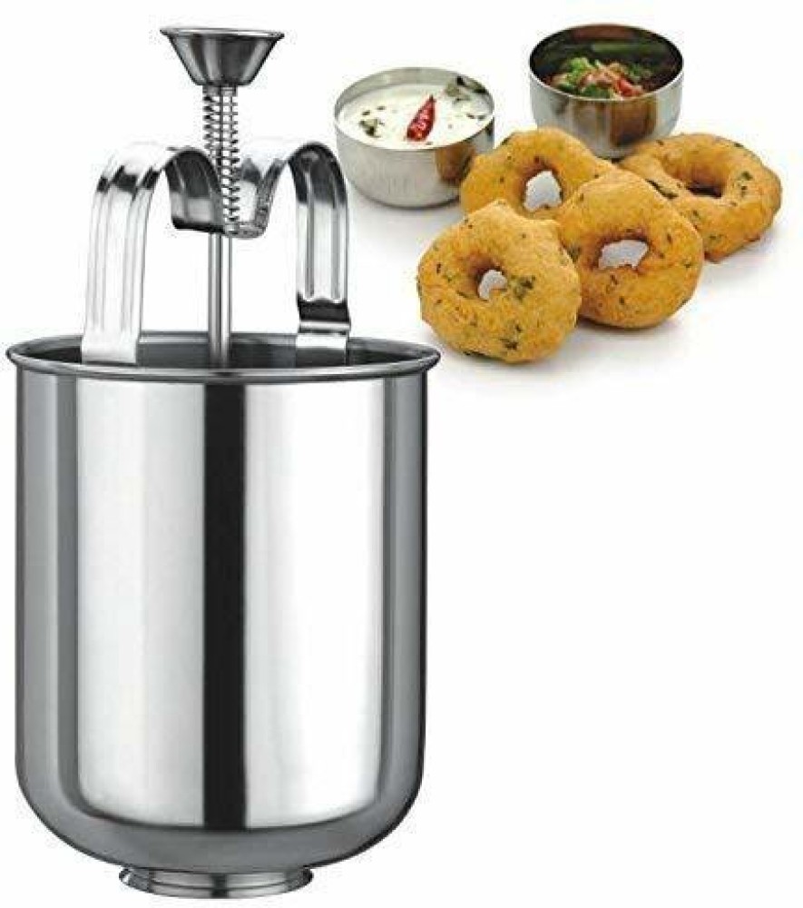 KitchExpo Stainless Steel Medu Vada Maker with Stand, mendu WADA Machine, mendu WADA Maker, medu vada Maker Machine Vada Maker Vada Maker