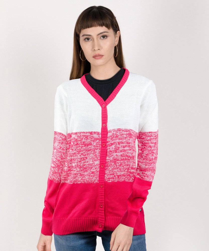 METRONAUT Solid Round Neck Casual Women Multicolor Sweater