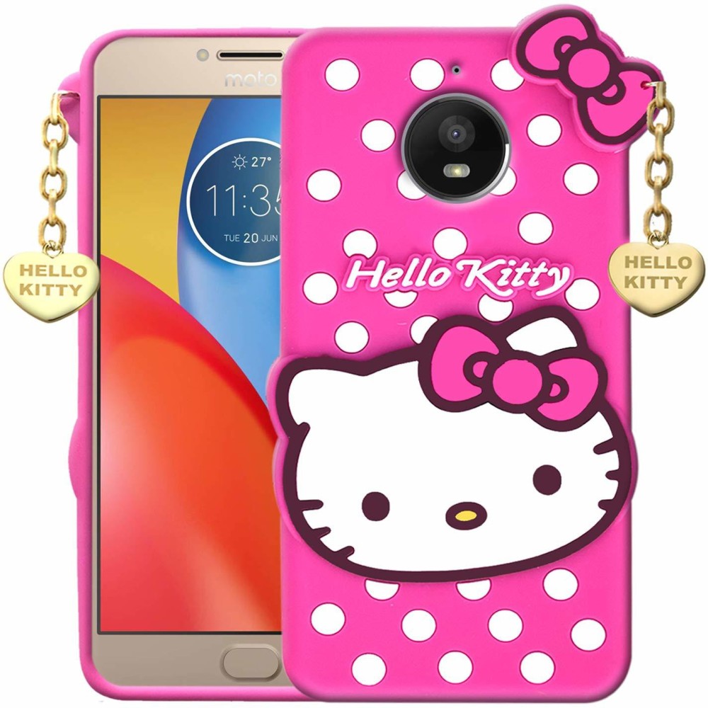 BOZTI Back Cover for Motorola Moto E4 Plus, Cute Hello Kitty Case