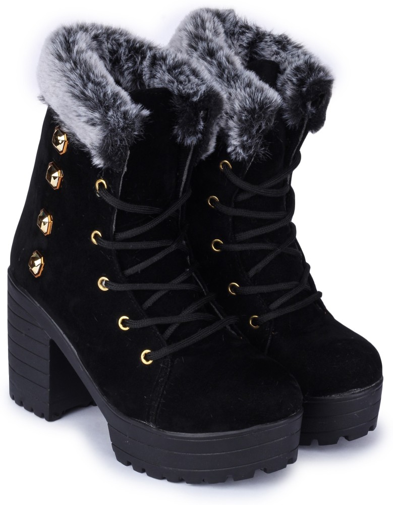 xwomen Stylish casual partywear women heeled boots for Girl Boots For Women