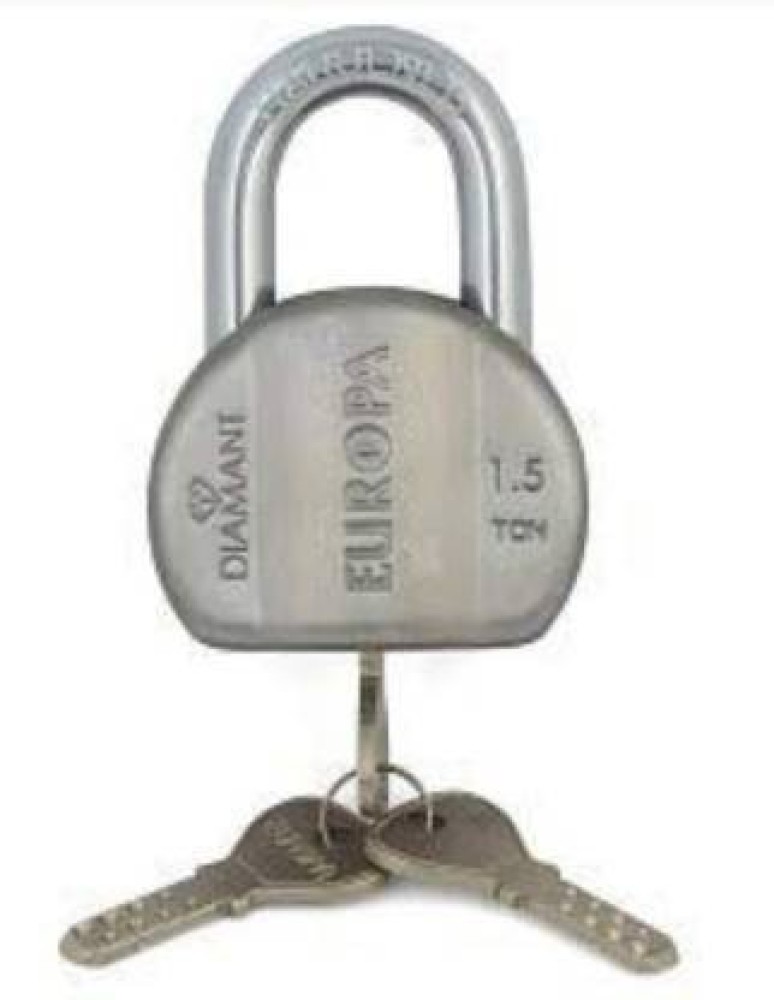 Europa Diamant Stainless Steel PAD Lock L-358 SS 11 PIN with DIMPLE Key Technology Padlock