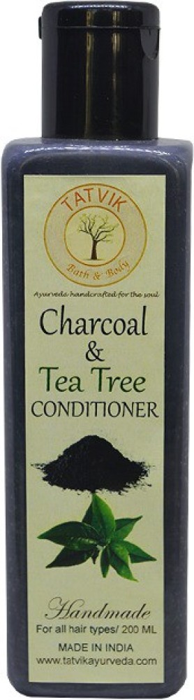 Tatvik Bath & Body Charcoal & Tea Tree Conditioner(Premium)(200ml)