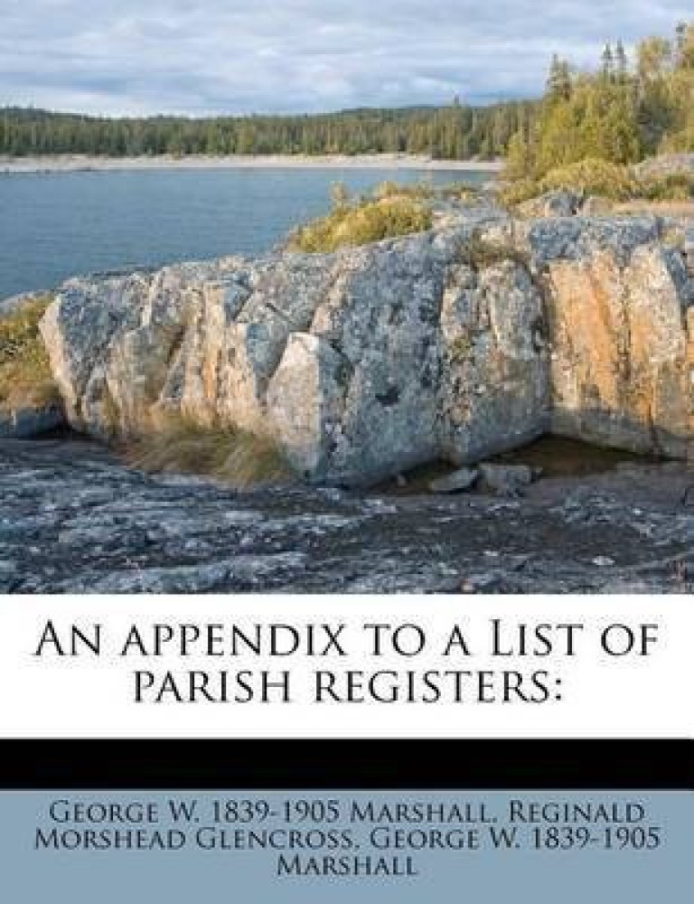 An Appendix to a List of Parish Registers
