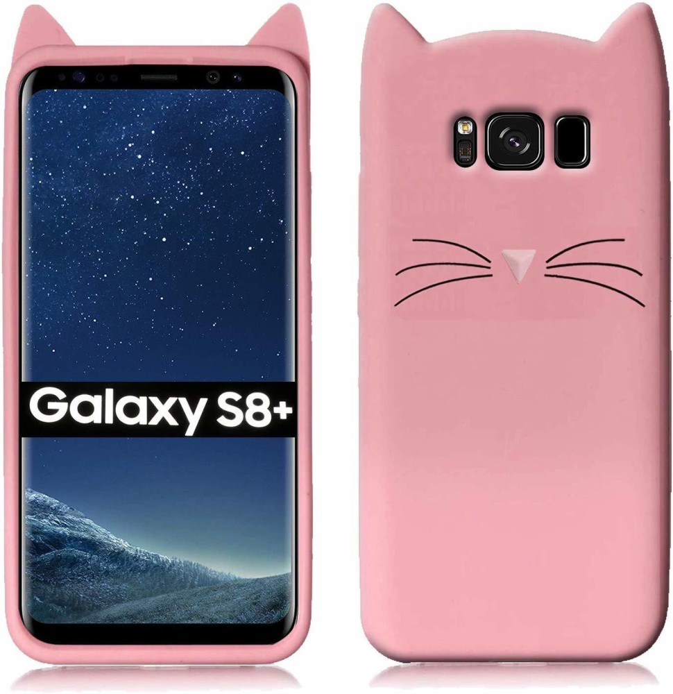 Dekkin Back Cover for 3D Cat Soft Silicone Cute Cartoon Cat Back Cover For Samsung Galaxy S8 Plus