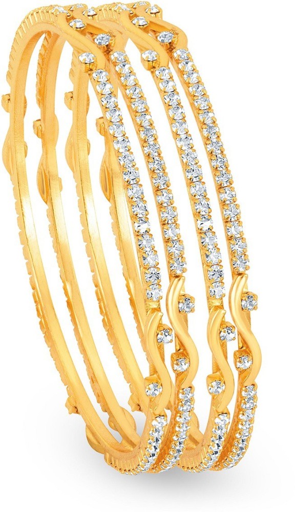 Sukkhi Copper Diamond Gold-plated Bangle Set