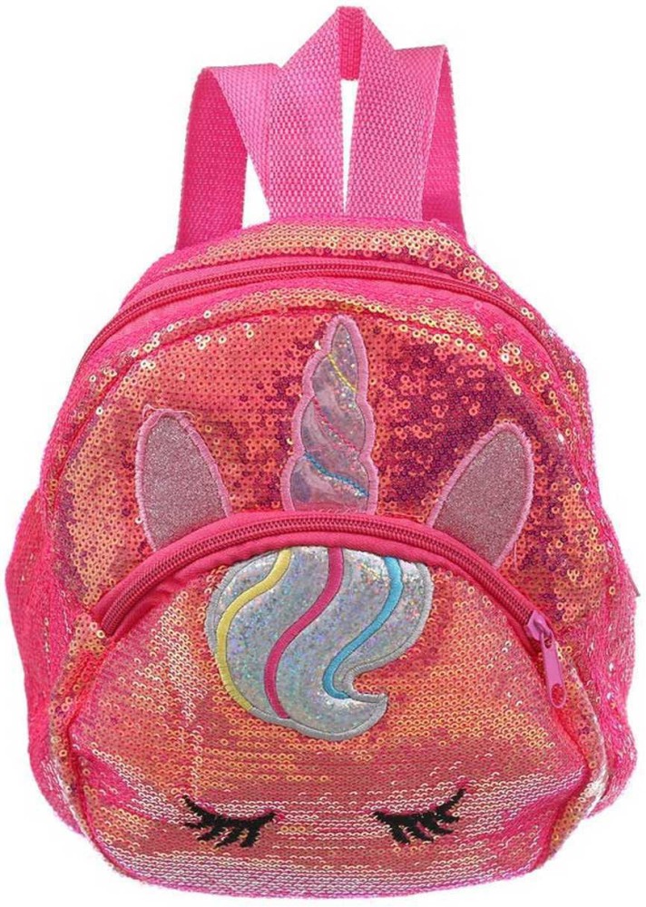 Glimpse COLLEGE/SCHOOL/TRAVEL UNICORN SEQUENCE DARK PINK BACK PACK 3 L Backpack