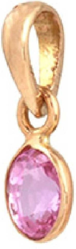 CEYLONMINE Gold-plated Sapphire Stone Pendant