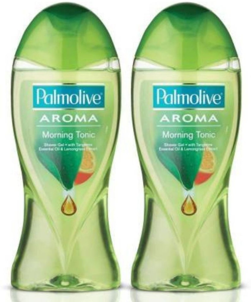PALMOLIVE Aroma Morning Tonic Body Wash, Gel Based Shower Gel with 100% Natural Citrus Oil & Lemongrass Extracts - pH Balanced, No Parabens, No Silicones