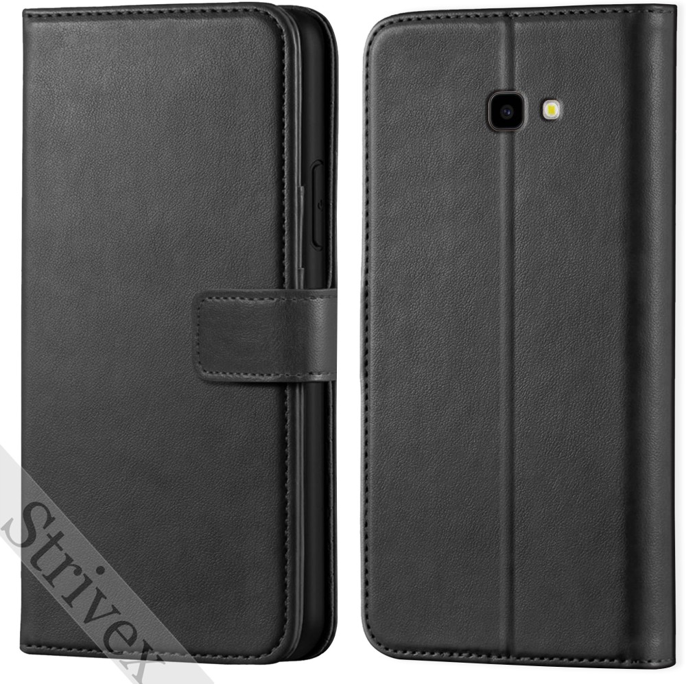 Strivex Back Cover for Samsung Galaxy J4 Plus- Vintage Flip Wallet Back Case Cover
