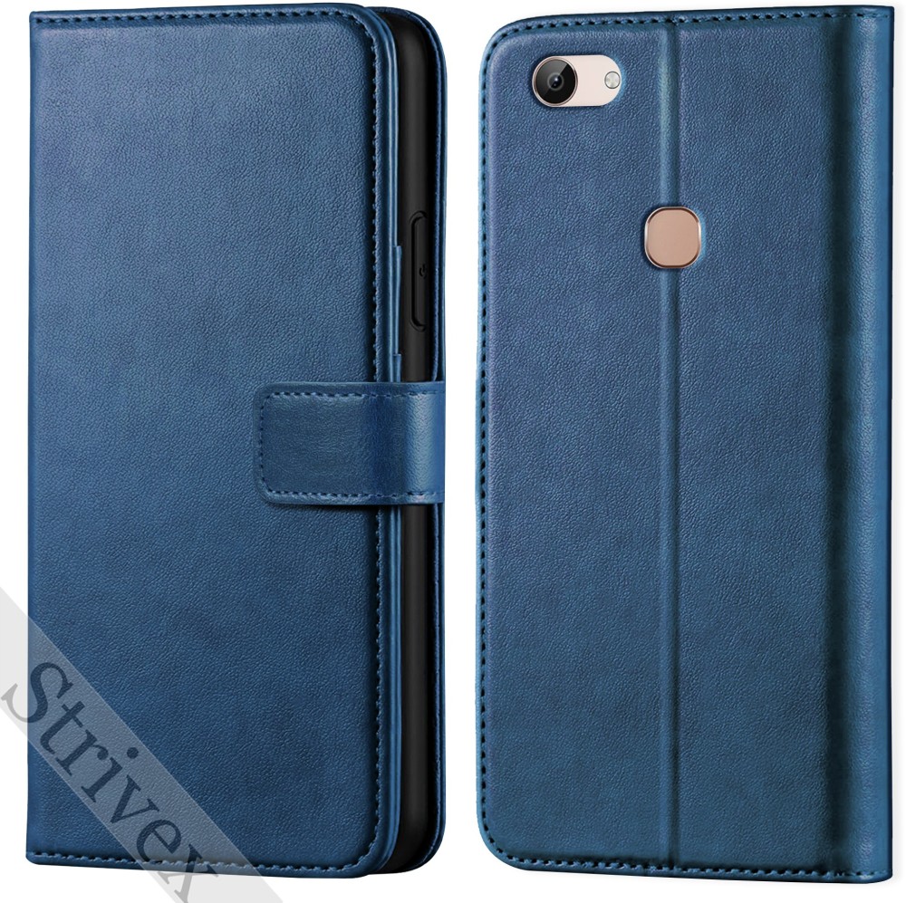 Strivex Back Cover for Vivo Y83 - Vintage Flip Wallet Back Case Cover