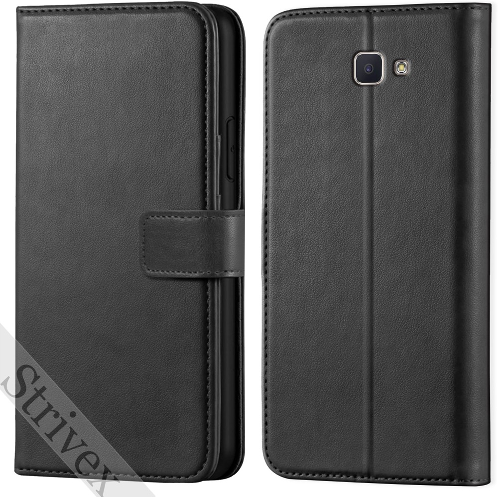 Strivex Back Cover for Samsung Galaxy J5 Prime- Vintage Flip Wallet Back Case Cover