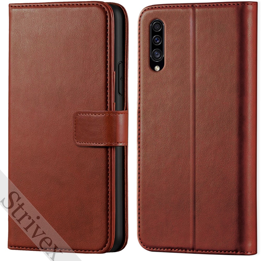 Strivex Back Cover for Samsung Galaxy A30S- Vintage Flip Wallet Back Case Cover