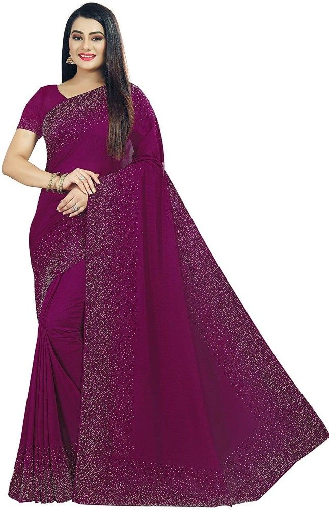 KITKINA Woven, Embellished Bollywood Silk Blend Saree