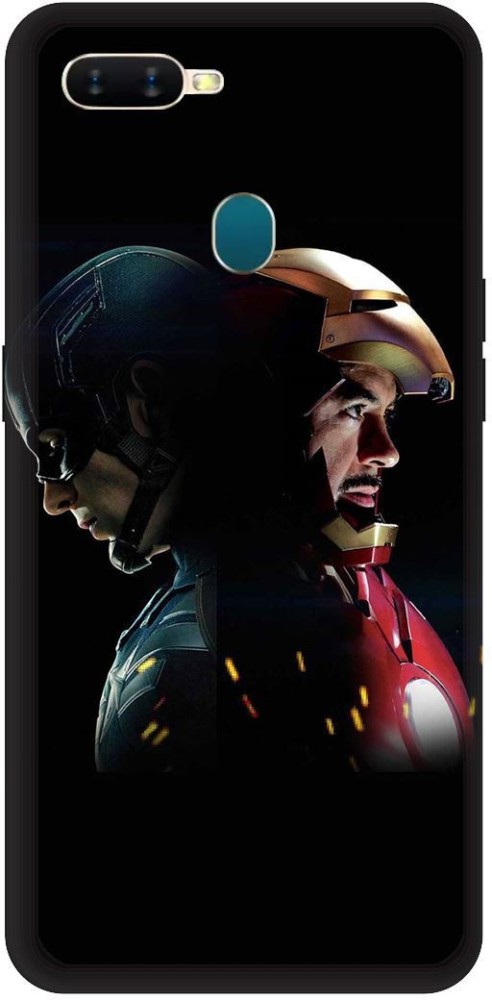 SAVETREE Back Cover for Oppo A11K, CPH2083, Captain America, Iron Man