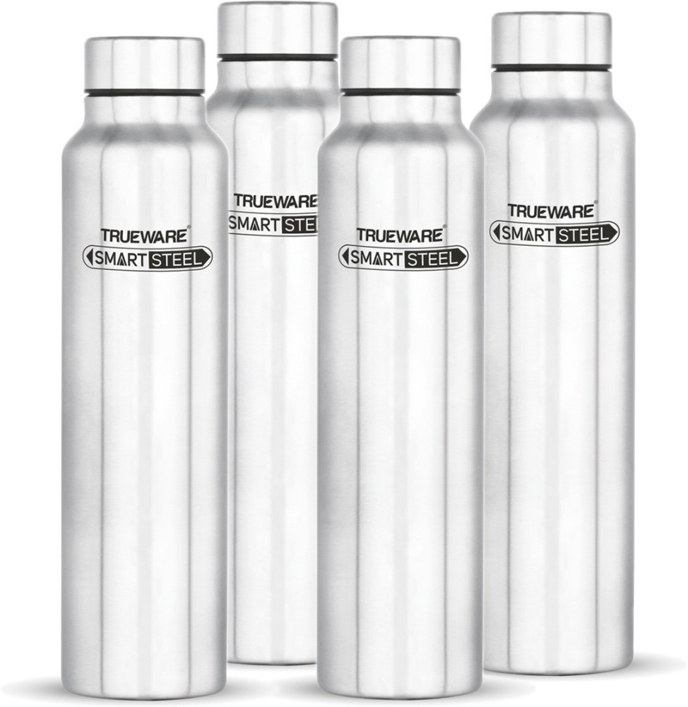 Trueware Smart Steel 800 Fridge Water Bottle/Refrigerator/ Thunder/ Set of 6 -800ml Each 800 ml Bottle