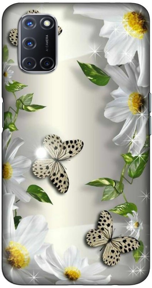 CROKIAN Back Cover for OPPO A52 Butterfly Back Cover