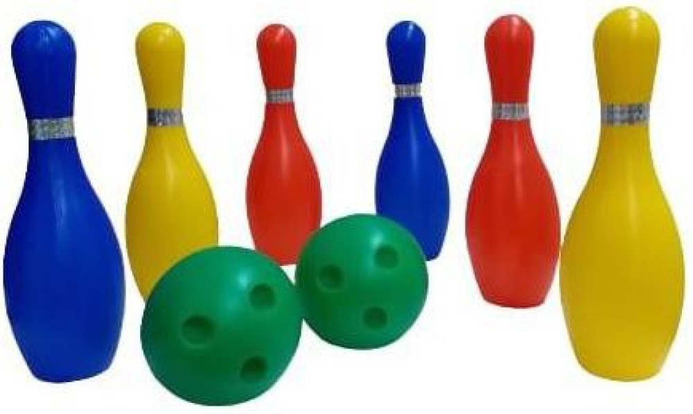 toysons Bowling Alley Set Box 6 Pins 2 Balls Educational Mini Bowling Toy for Kids Bowling