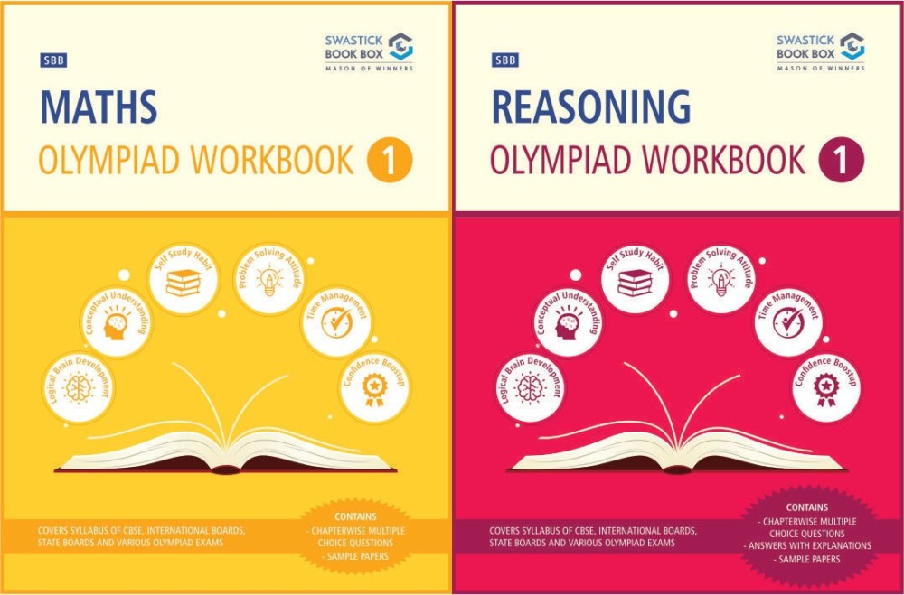SBB Reasoning and Maths Olympiad Workbook Combo - Class 1