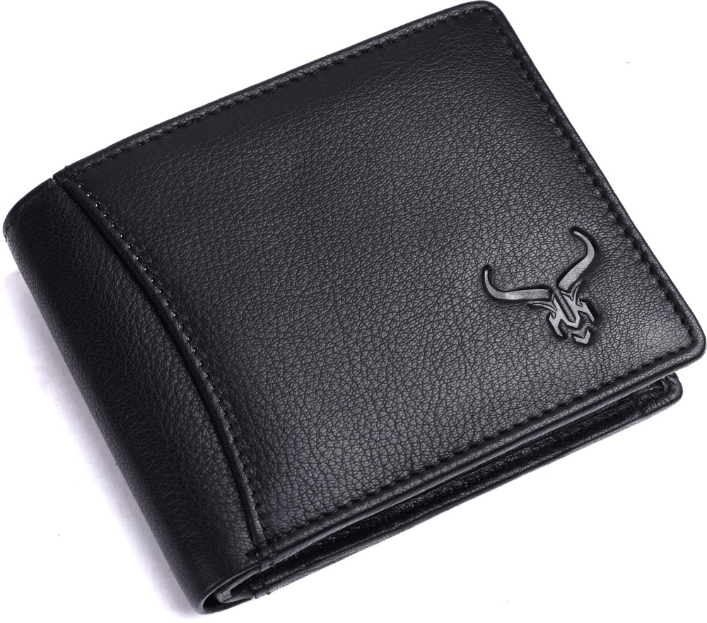 BEAST VALLEY Men Casual Black Genuine Leather Wallet