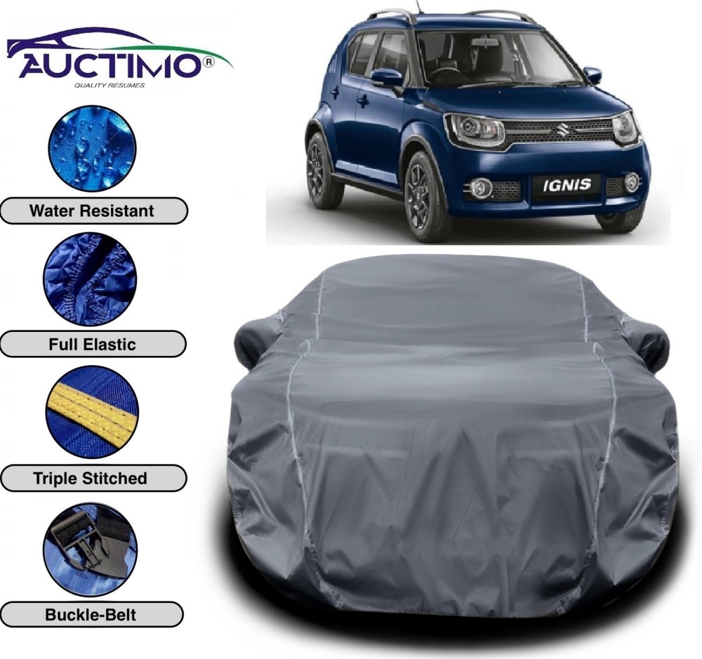 AUCTIMO Car Cover For Maruti Suzuki Ignis (With Mirror Pockets)