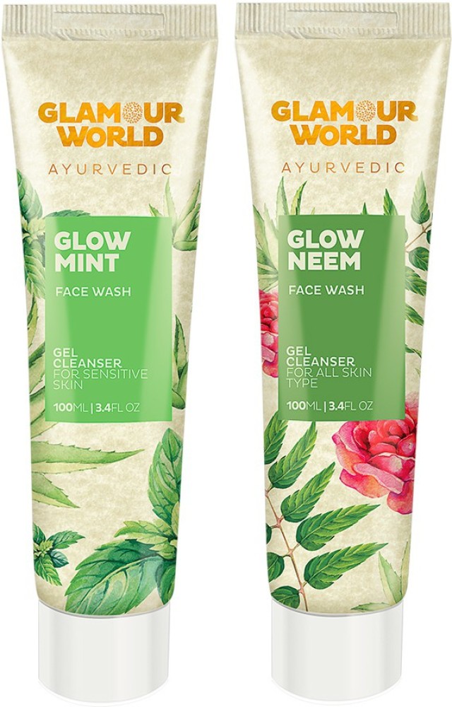Glamour World Ayurvedic Glow Mint & Glow Neem Face Wash