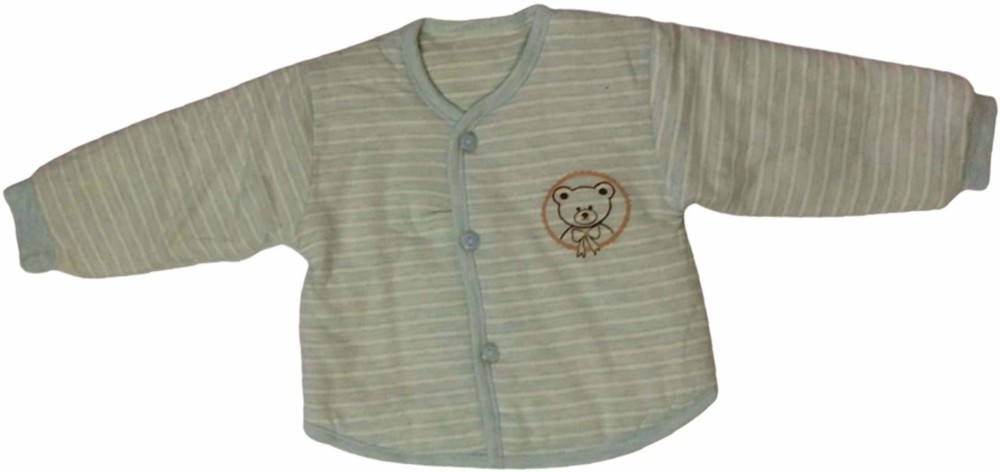 Cute Collection Striped V Neck Casual Baby Boys & Baby Girls Light Green Sweater