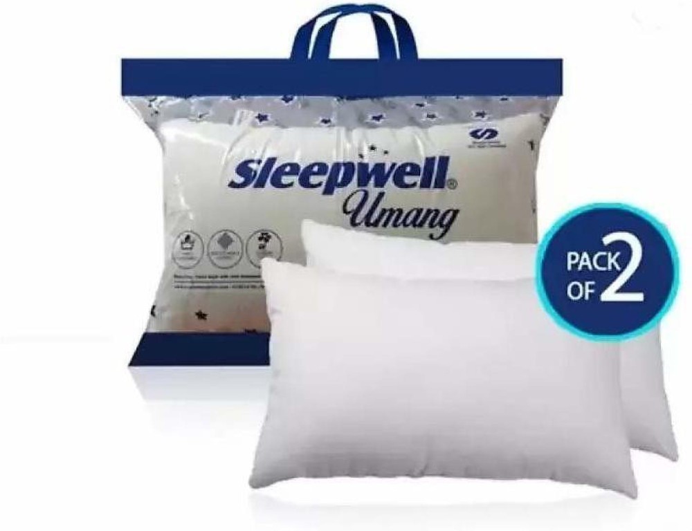 Sleepwell Microfibre Solid Sleeping Pillow Pack of 1