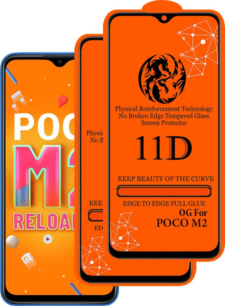 Ascensify Edge To Edge Tempered Glass for Poco M2