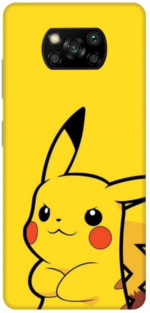 PRINTVEESTA Back Cover for Poco X3 Pro/MZB08T8IN pikachu, pokeman, game, cartoon Printed Back Cover