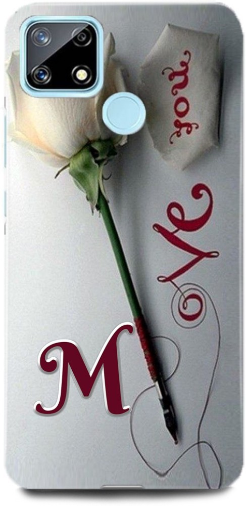 MP ARIES MOBILE COVER Back Cover for REALME C25S, RMX3197,M LOVES M NAME,M NAME, M LETTER, ALPHABET,M LOVE M NAME