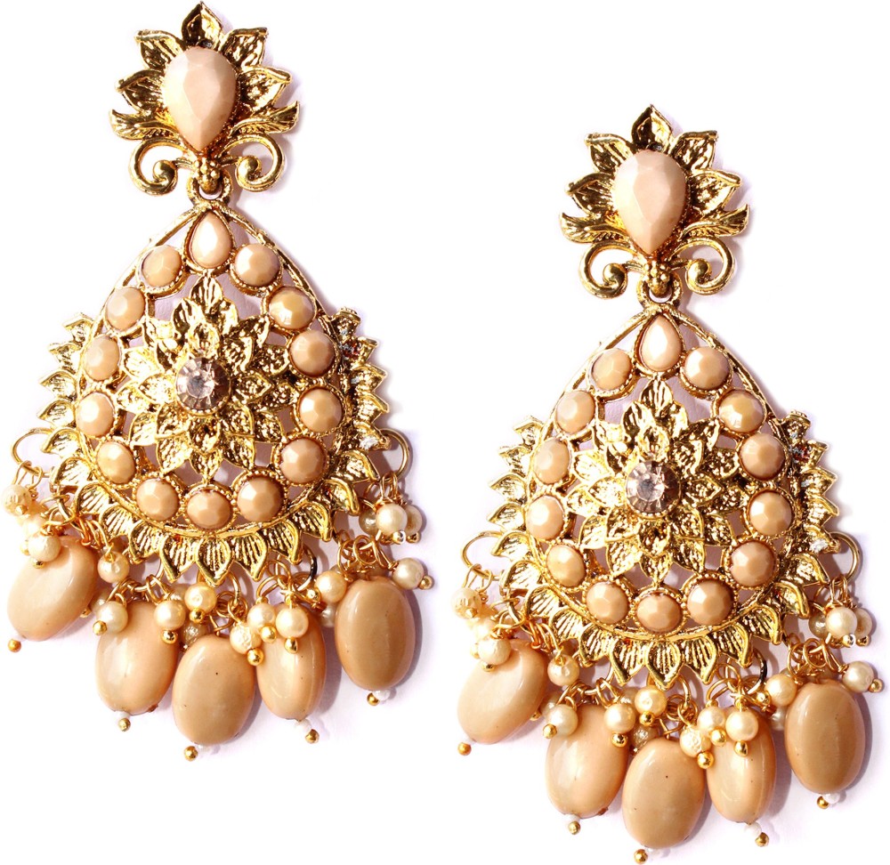 AATS Jewels Zaveri Pearls Ethnic Dangler Earrings for Women Alloy Drops & Danglers