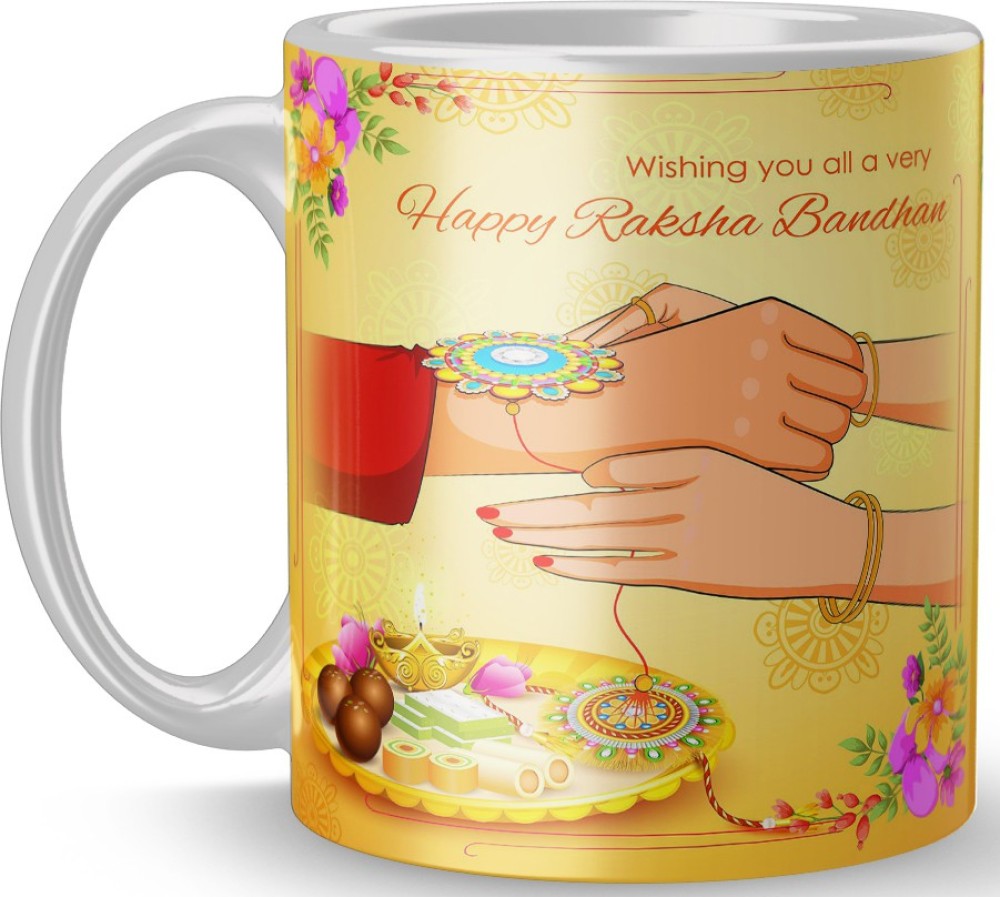 MM9E Rakshabandhan Printed , Happy Rakhi Printed , Perfect Gift for Brother/Sister On This Rakshabandhan , Best Rakhi Gift for Sister/Brother, Rakhi Gift , Rakhi ,Rakhi ,M-103 Ceramic Coffee Mug