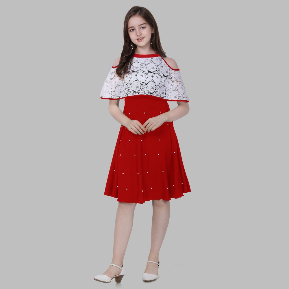 Sheetal Associates Girls Midi/Knee Length Casual Dress