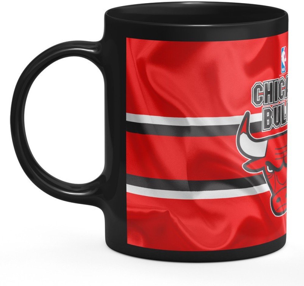 kiya craft black mug of chicago bulls 2 Ceramic Coffee Mug