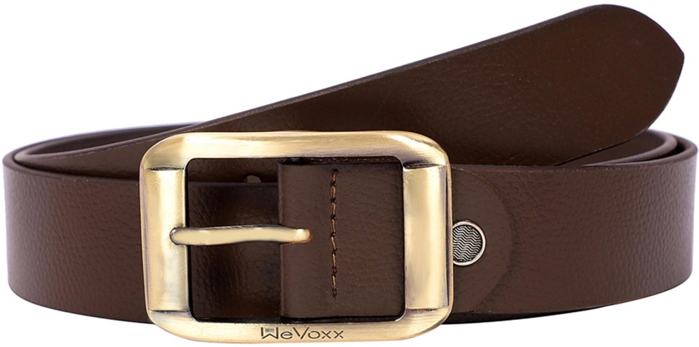 WEVOXX Men Casual, Evening, Formal, Party Brown Genuine Leather Belt