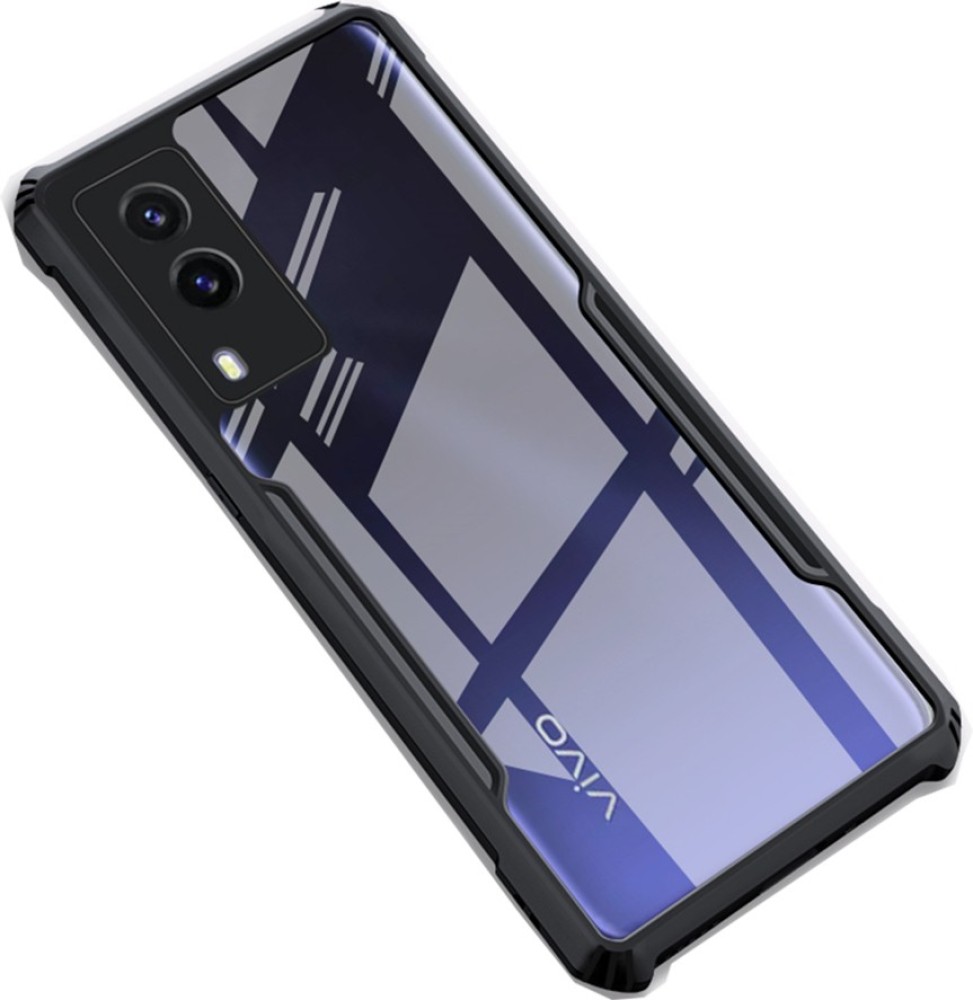 Mobikit Back Cover for Vivo V21e 5g Transparent Hybrid Hard PC Back TPU Bumper Impact Resistant Case