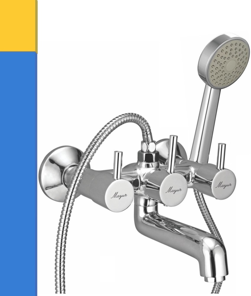 MAYUR OCICH WALL MIXER TELEPHONIC (HEAVY DUTY) WITH HAND SHOWER SET (CLICK SOUND WATER DIVERSION CARTRIDGE) Mixer Faucet