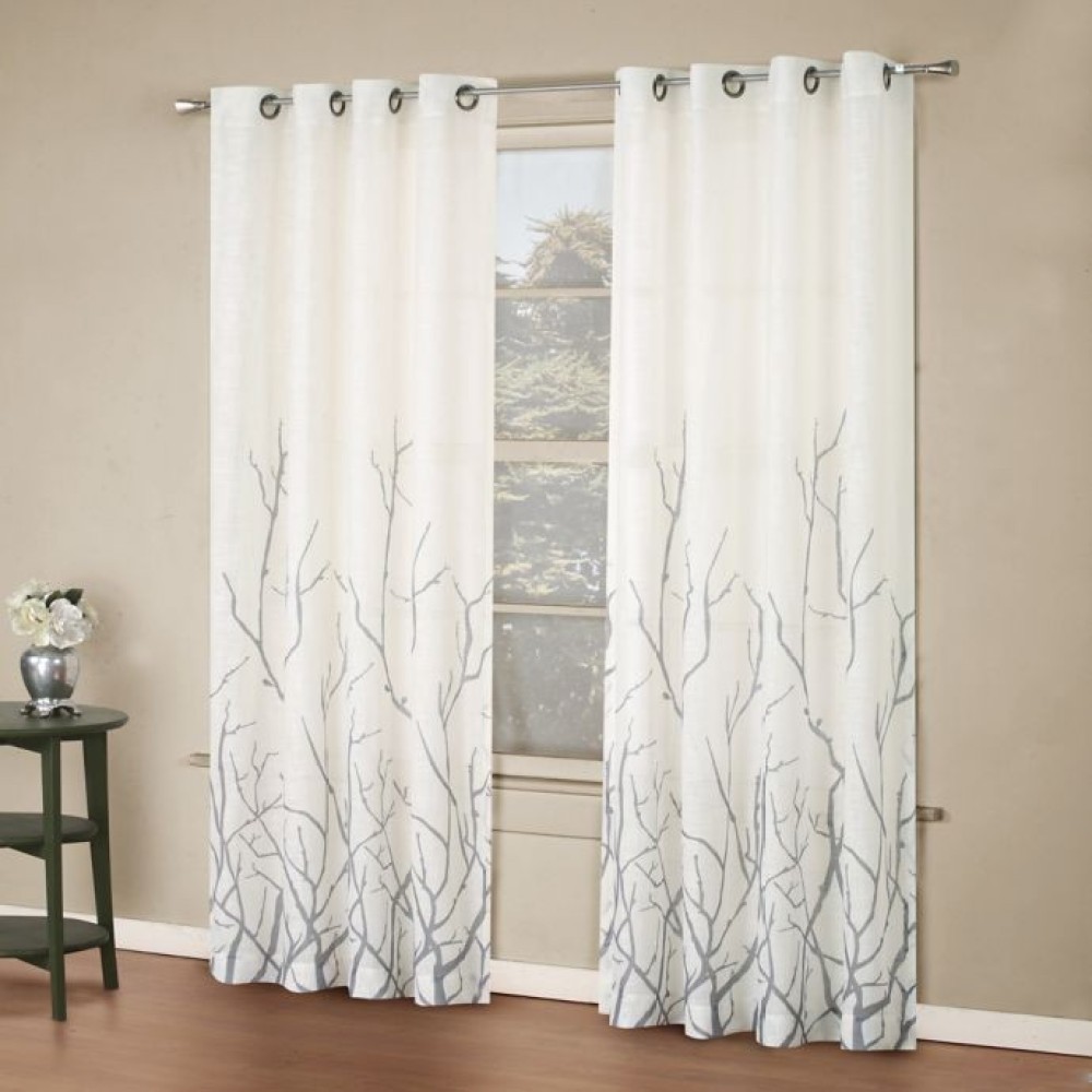 Tample Fab 154 cm (5 ft) Polyester Room Darkening Window Curtain (Pack Of 2)