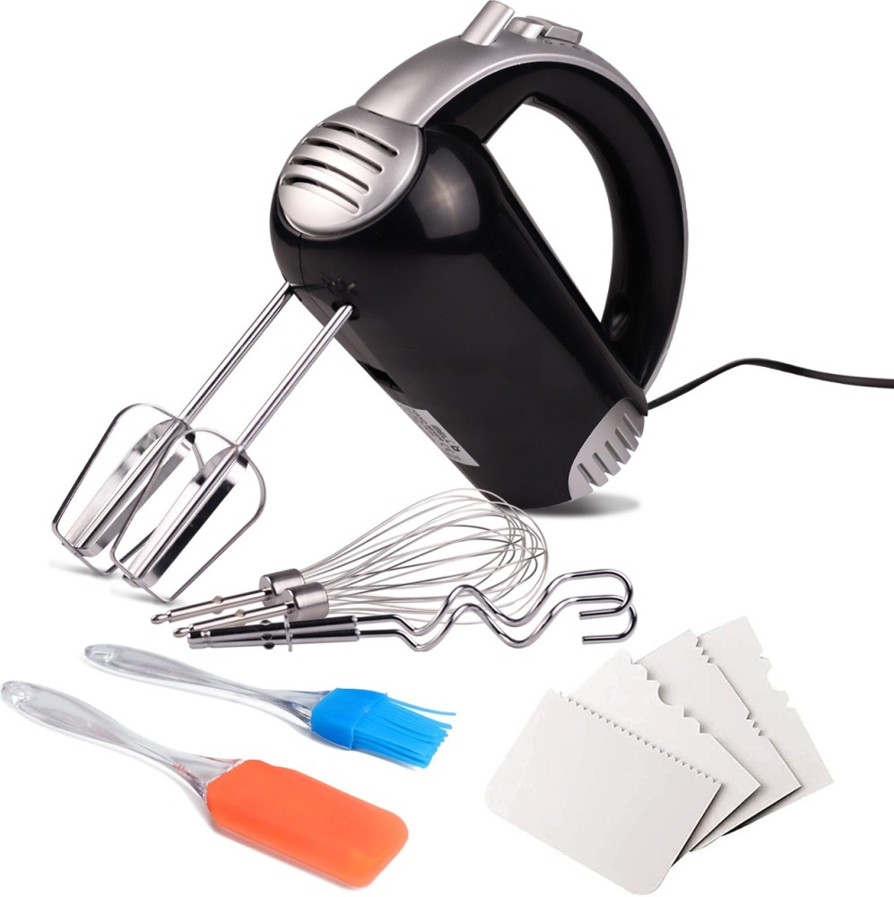 iBELL 300-Watt Hand Mixer Beater Blender Electric Cream Maker for Cakes with Base 5 Speed Control and 2 Stainless Steel Beaters. 300 W Hand Blender