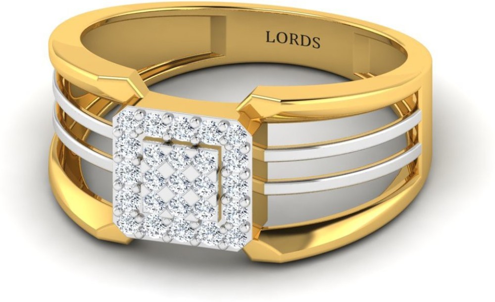 LORDS JEWELS Mortal Diamond Ring 18kt Diamond Yellow Gold ring