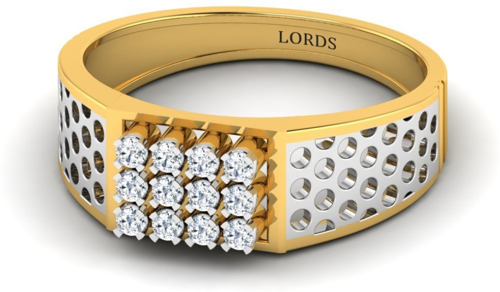 LORDS JEWELS Digger Diamond Ring 18kt Diamond Yellow Gold ring