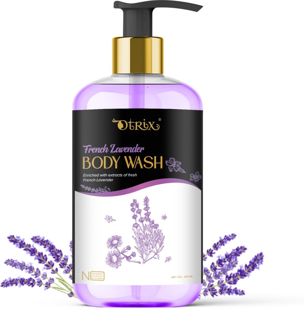 Otrix French Lavender & Chamomile Foaming Body Wash - No Parabens, Sulphate, Silicones & Color,